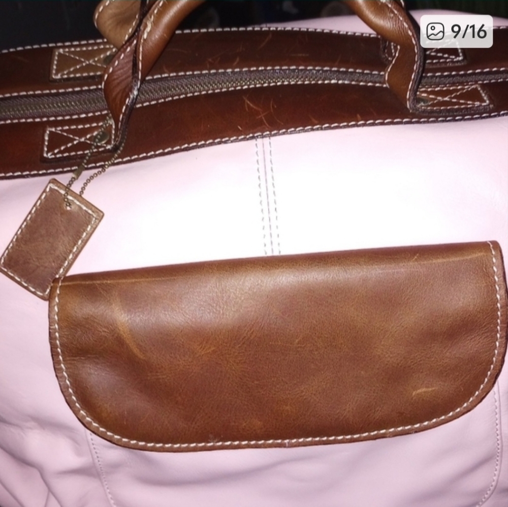latico Pink and Brown Travel Tote - Picture 11 of 16
